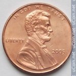 1 цент 2005 г. США(21) - 52935 - реверс