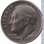 10 центов 1992 г. США(21) - 52935 - реверс