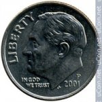 10 центов 2001 г. США(21) - 52935 - реверс