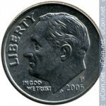 10 центов 2005 г. США(21) - 52935 - реверс