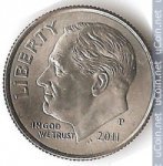 10 центов 2011 г. США(21) - 52935 - реверс