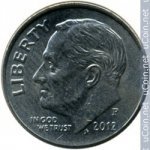 10 центов 2012 г. США(21) - 52935 - реверс
