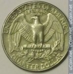 25 центов 1987 г. США(21) - 52935 - аверс