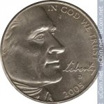 5 центов 2005 г. США(21) - 52935 - реверс
