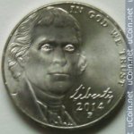 5 центов 2014 г. США(21) - 52935 - реверс