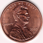 1 цент 2009 г. США(21) - 52935 - реверс