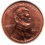 1 цент 2011 г. США(21) - 52935 - реверс