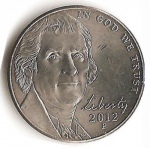 5 центов 2012 г. США(21) - 52935 - реверс