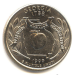 25 центов 1999 г. США(21) - 52935 - реверс