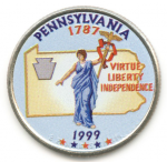 25 центов 1999 г. США(21) - 52935 - реверс