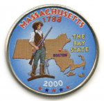 25 центов 2000 г. США(21) - 52935 - реверс