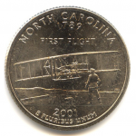 25 центов 2001 г. США(21) - 52935 - реверс