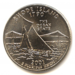 25 центов 2001 г. США(21) - 52935 - реверс
