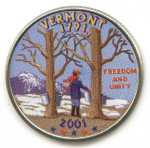 25 центов 2001 г. США(21) - 52935 - реверс