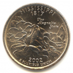 25 центов 2002 г. США(21) - 52935 - реверс