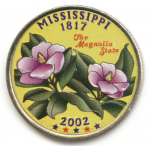 25 центов 2002 г. США(21) - 52935 - реверс