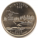 25 центов 2005 г. США(21) - 52935 - реверс