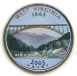 25 центов 2005 г. США(21) - 52935 - реверс