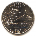 25 центов 2006 г. США(21) - 52935 - реверс
