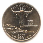 25 центов 2007 г. США(21) - 52935 - реверс