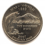 25 центов 2007 г. США(21) - 52935 - реверс