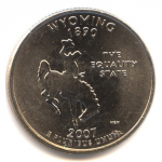 25 центов 2007 г. США(21) - 52935 - реверс
