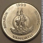 10 вату 1999 г. Вануату(3) -357 - аверс