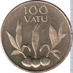 100 вату 2002 г. Вануату(3) -357 - реверс