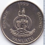 20 вату 1999 г. Вануату(3) -357 - аверс