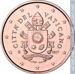 1 цент 2019 г. Ватикан(4) -86487 - аверс