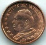 5 центов 2005 г. Ватикан(4) -86487 - аверс