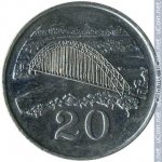 20 центов 1997 г. Зимбабве(8) - 550 - реверс