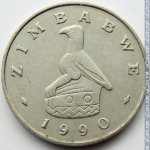 50 центов 1990 г. Зимбабве(8) - 550 - аверс